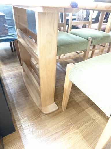 大川家具　ベンチダイニング4点セット　【トレファク　川越店】