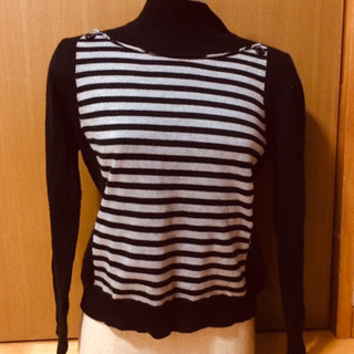 ボーダーニット 難あり Mサイズ