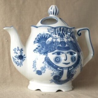 レア珍品！昭和レトロ60～70年代★ARTISTIC SEITOフラワーチャイルド★ポット型フラワーベース20ｃｍ★花瓶 花瓶 の画像