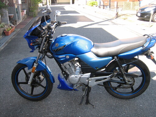 YBR125 少走行　エンジン好調　青カラー