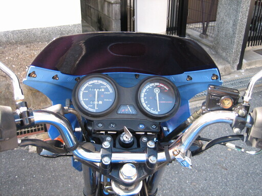 YBR125 少走行　エンジン好調　青カラー