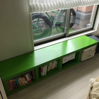 IKEA カラックス　テレビ台（収納）グリーン