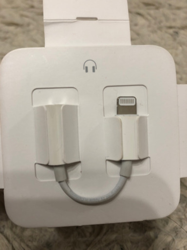 iPhone 純正 イヤホンジャック 変換アダプタ Lightning 変換ケーブル 3.5mm MMX62J/A Apple