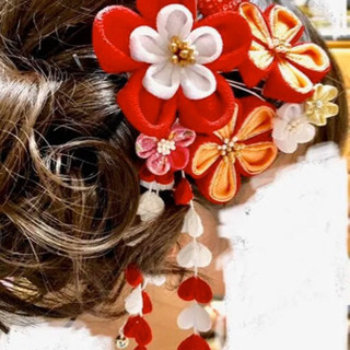 成人式　髪飾りの画像