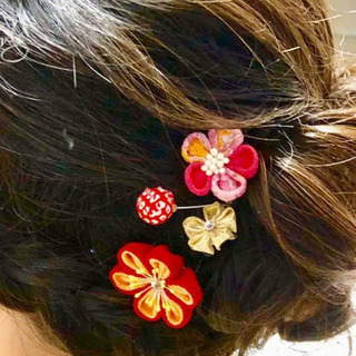 成人式　髪飾りの画像