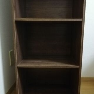 カラーボックス(茶)0円