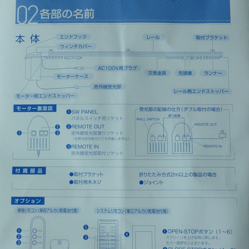未使用 電動カーテンレール パワートラックTV24【引取限定】