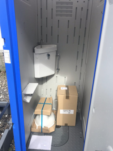 仮設トイレ 水洗 洋式 新品未使用
