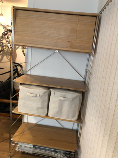 無印のスチールユニットシェルフ