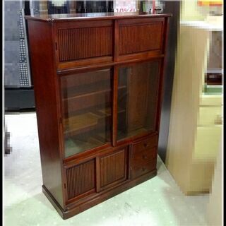 モノ市場東海店　カリモク karimoku 水屋箪笥 茶箪笥 タ...