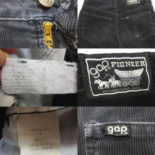 70's GAP ギャップ コーデュロイパンツ 濃紺 W28 TALONの画像