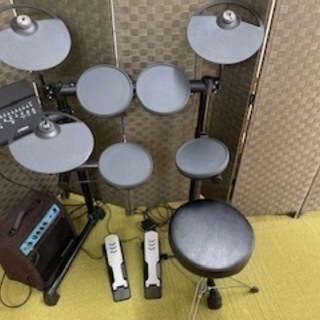 電子ドラム　YAMAHA　DTX400K　プラスおまけアンプ　値...