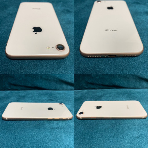 【美品】SIMフリー iPhone8 64GB MQ7A2J/A白ロムA1906