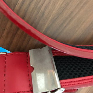 新品未使用 メンズベルト レッドの画像