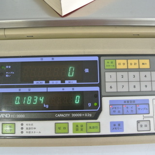 カウンティングスケール 精密計量機 天びん 台はかり FC-2000　A&D エー・アンド・デイ　棚卸作業　の画像