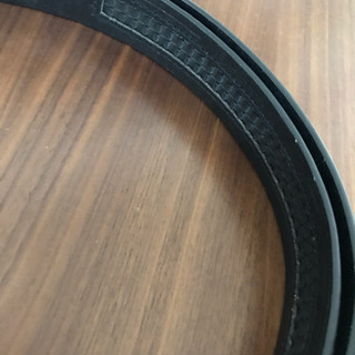 新品未使用リアルレザー メンズベルト ブラックの画像