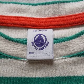 【11/6まで】プチバトー　3歳用半袖スウェットの画像