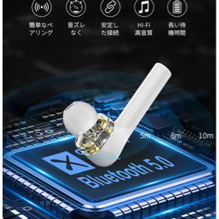 「2019最新版」Bluetoothイヤホン ワイヤレスイヤホン Bluetoothヘッドセット Hi-Fi高音質 Bluetooth5.0+EDR搭載 CVC8.0ノイズキャンセリング IPX5防水 充電ケース付き 自動ペアリング 32時間音楽再生時間 36時間連続通話時間 Siri対応 マイク内蔵 ハンズフリー通話 音量調整可能 タッチ式 左右分離型 軽量 二台接続可能 操作簡単 iPhone/ipad/Android適用 ビジネス/通勤/通学/車用 日本語説明書付きの画像