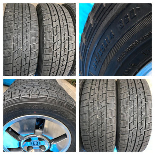 ホンダ純正スタッドレス　アルミタイヤ　グッドイヤー　185/65R14