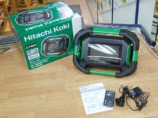 日立工機 コードレスラジオ付きテレビ UR18DSML(NN) 14.4V/18V 動作確認済み HitachiKoki HIKOKI/ハイコーキ 現場用 ポータブルテレビ ☆ PayPay(ペイペイ)決済可能 ☆ 札幌市 清田区 平岡