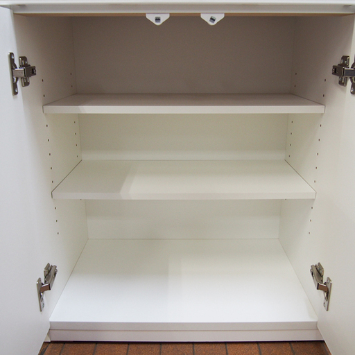 【良品】ホワイトカラー キッチンカウンター 幅100 奥行40 高さ82cm (IA46)