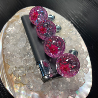 【水中花】ナンバーボルト 4本セットピンク