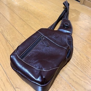 ワンショルダーバック（ダークブラウン）【高収納】の画像