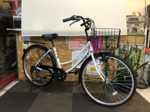 【美品】26インチ　シティサイクル　6段