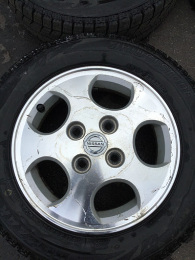 日産純正 13インチ アルミホイール 155/65R13 スタッドレスタイヤ 4本セット