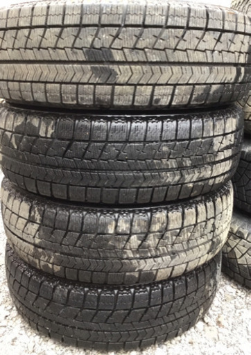 日産純正 13インチ アルミホイール 155/65R13 スタッドレスタイヤ 4本セット