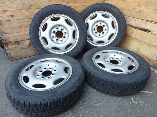 中古スタッドレス ダンロップ 155/65R13 スチールタイヤ4本