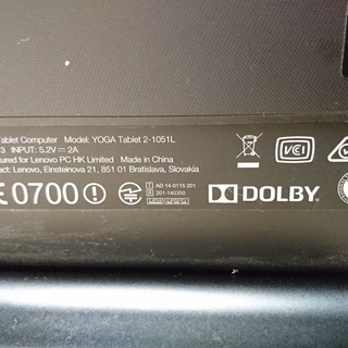 値下げ　※ジャンク※　Lenovo YOGA Tablet 2 with Windows　※ジャンク※の画像