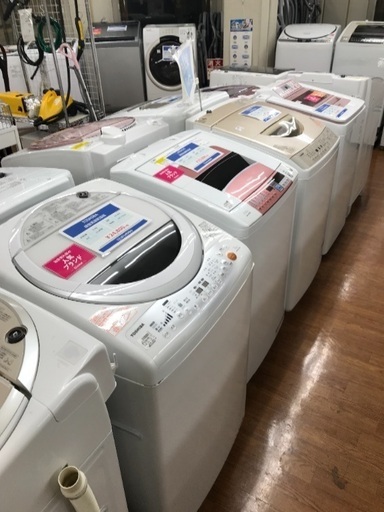 大型洗濯機揃えました！7キロタイプ以上で15台以上揃っています！