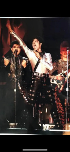 マイケル・ジャクソン生写真2枚セットプレミア1987年ジャパンツアー西宮球場にて