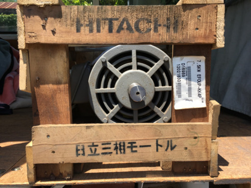 未使用  日立モートルかご型三相 EFOUP-KK4P 7.5KW