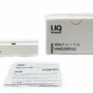 UQ WIMAX W04クレドール　HWD35PUU　稼働未確認...