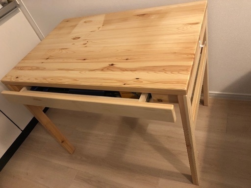 無印良品／木製デスク／パイン材デスク