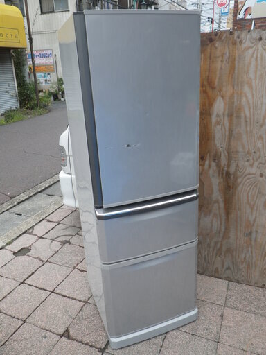 ■配達可■三菱 370L 冷凍冷蔵庫 MR-C37R-S 製氷機能付 2010年製