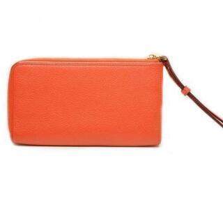 LOEWE（ロエベ）L字ファスナー長財布 061305 コーラルオレンジ