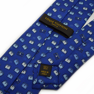 LOUIS VUITTON【ルイヴィトン】ネクタイ　ブルー　メンズ【中古】の画像