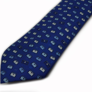 LOUIS VUITTON【ルイヴィトン】ネクタイ　ブルー　メンズ【中古】の画像
