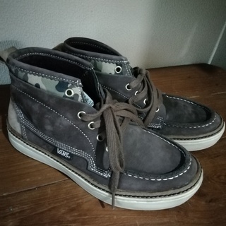 VANS     ハイカット    スニーカー　レザー　US7 ...