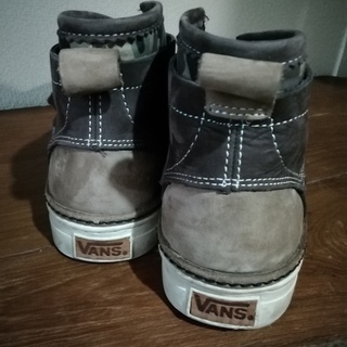 VANS     ハイカット    スニーカー　レザー　US7 　25.0  美品の画像