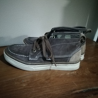 VANS     ハイカット    スニーカー　レザー　US7 　25.0  美品の画像