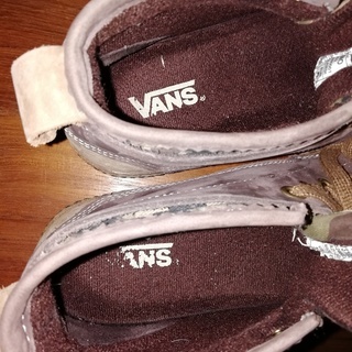 VANS     ハイカット    スニーカー　レザー　US7 　25.0  美品の画像