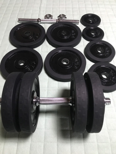 ラバー付きダンベル 30kg×2個