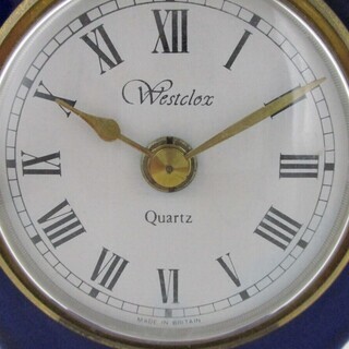 ◇動作品 希少 レア Westclox ウエストクロックス britain イギリス製 クオーツ ヴィンテージ アンティーク 置き時計◇の画像