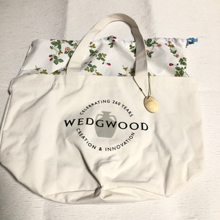 ウェッジウッド×グロー コラボ 260周年記念ロゴバッグ の画像