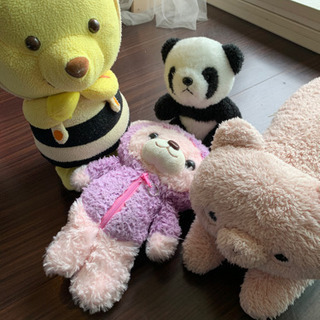 【引渡し予定あり】ぬいぐるみ４点セット　プーさんは電池で動きます♪