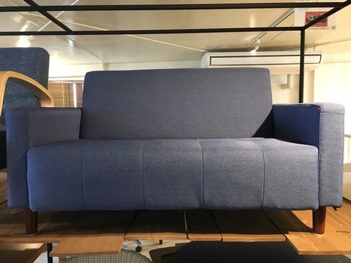 ソファ 青系 2人掛け 2.0P 格安 中古品